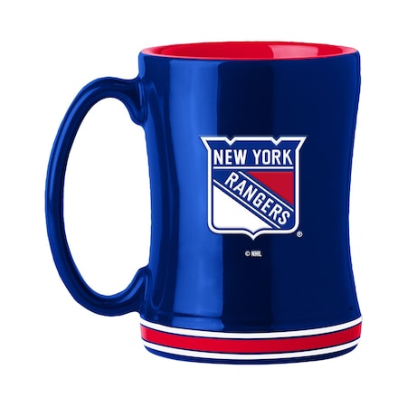 Logo Brands New York Rangers 14oz Relief Mug 820-C14RM